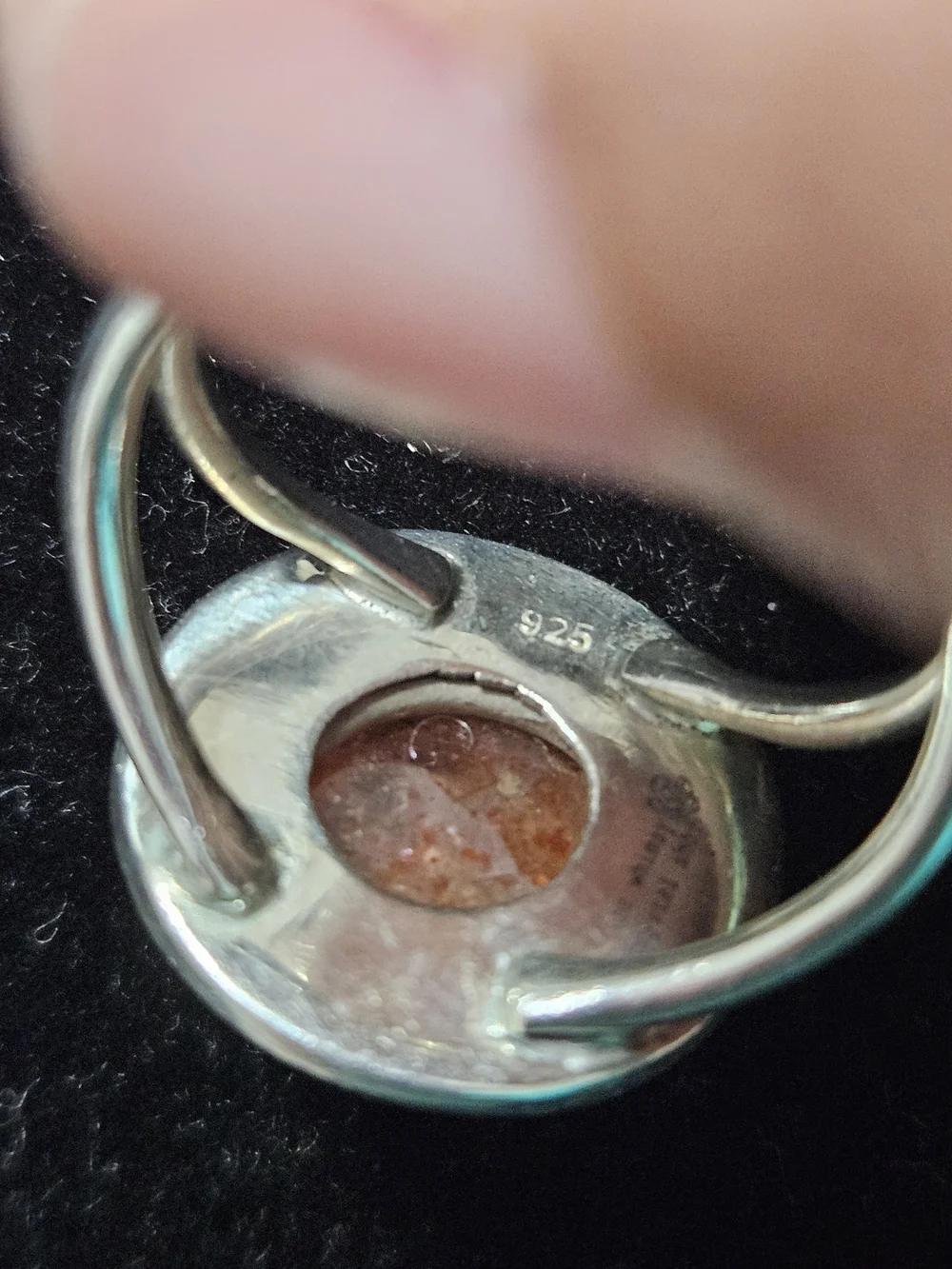 925S Sunstone Cabochon Ring